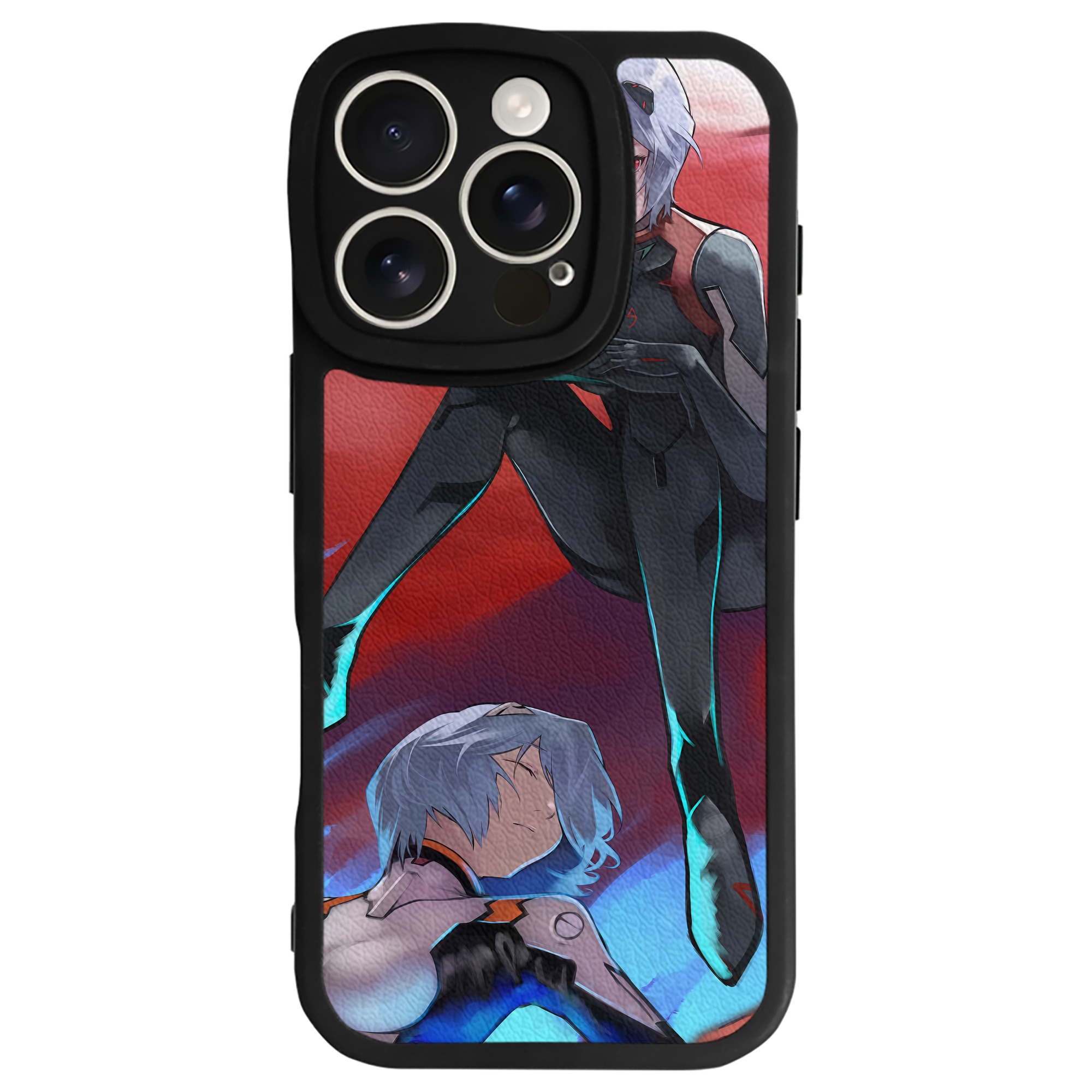 （画像用） EVA 新世紀エヴァンゲリオン 【iPhone 16シリーズ対応】シリコンスマホケース（レザー調） 材質：シリコン